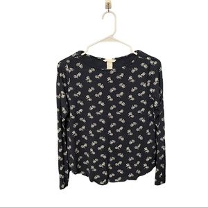 H&M Long Sleeve Shirt w/ Bicycle Print